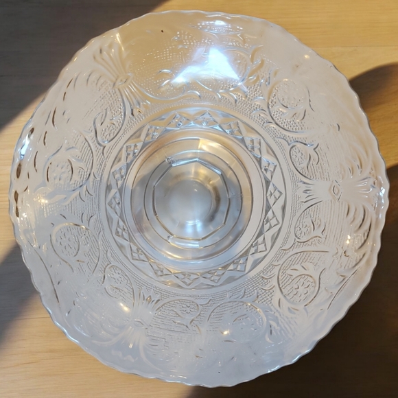 Vtg 1925-1965 Duncan Miller Sandwich Footed Pedestal Glass Candy Dish Bowl - Picture 5 of 6